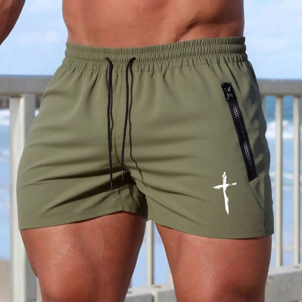 LETSNAGOU Men's Beach Board Shorts - WOWihte