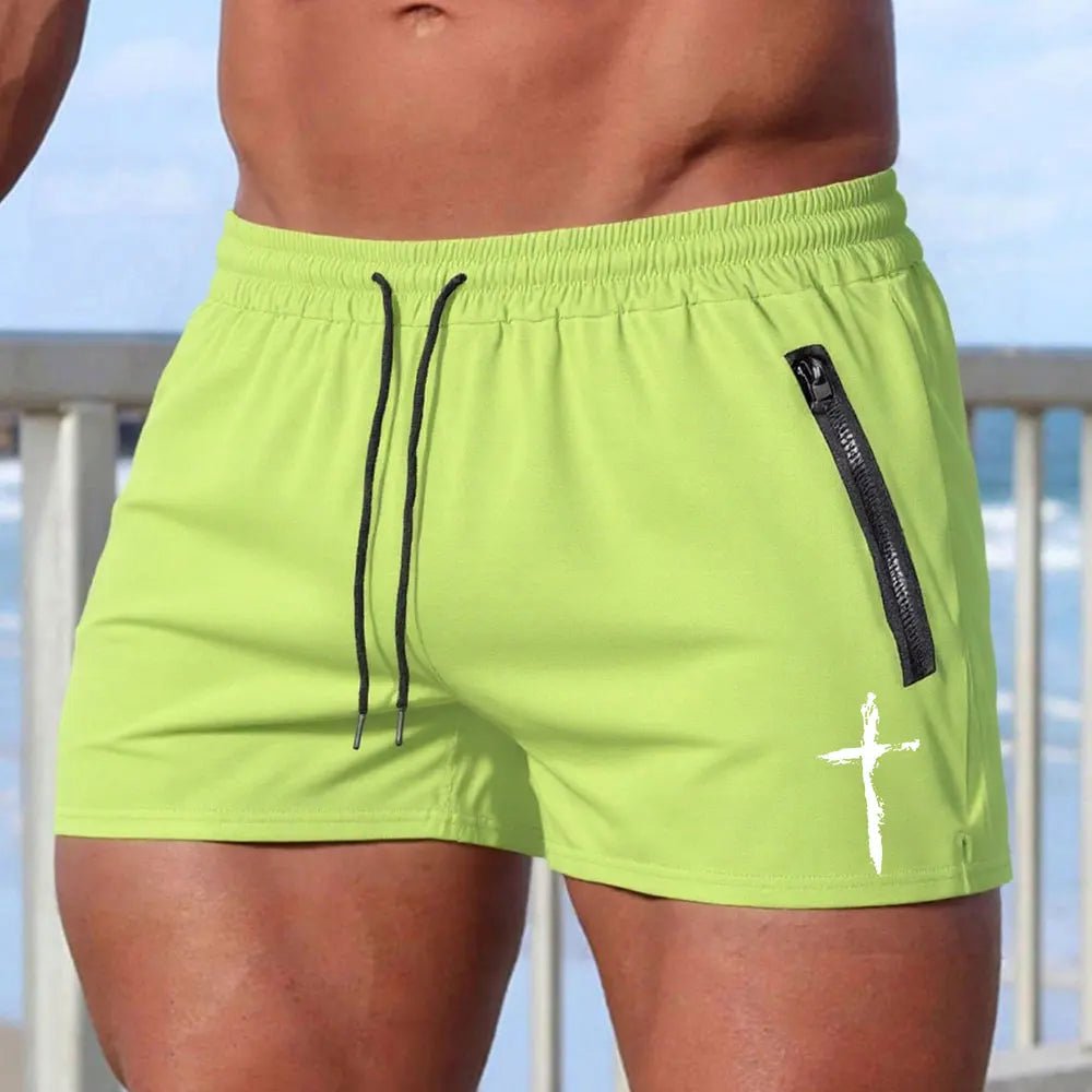 LETSNAGOU Men's Beach Board Shorts - WOWihte