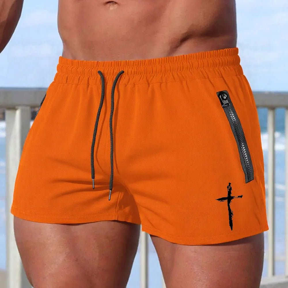 LETSNAGOU Men's Beach Board Shorts - WOWihte
