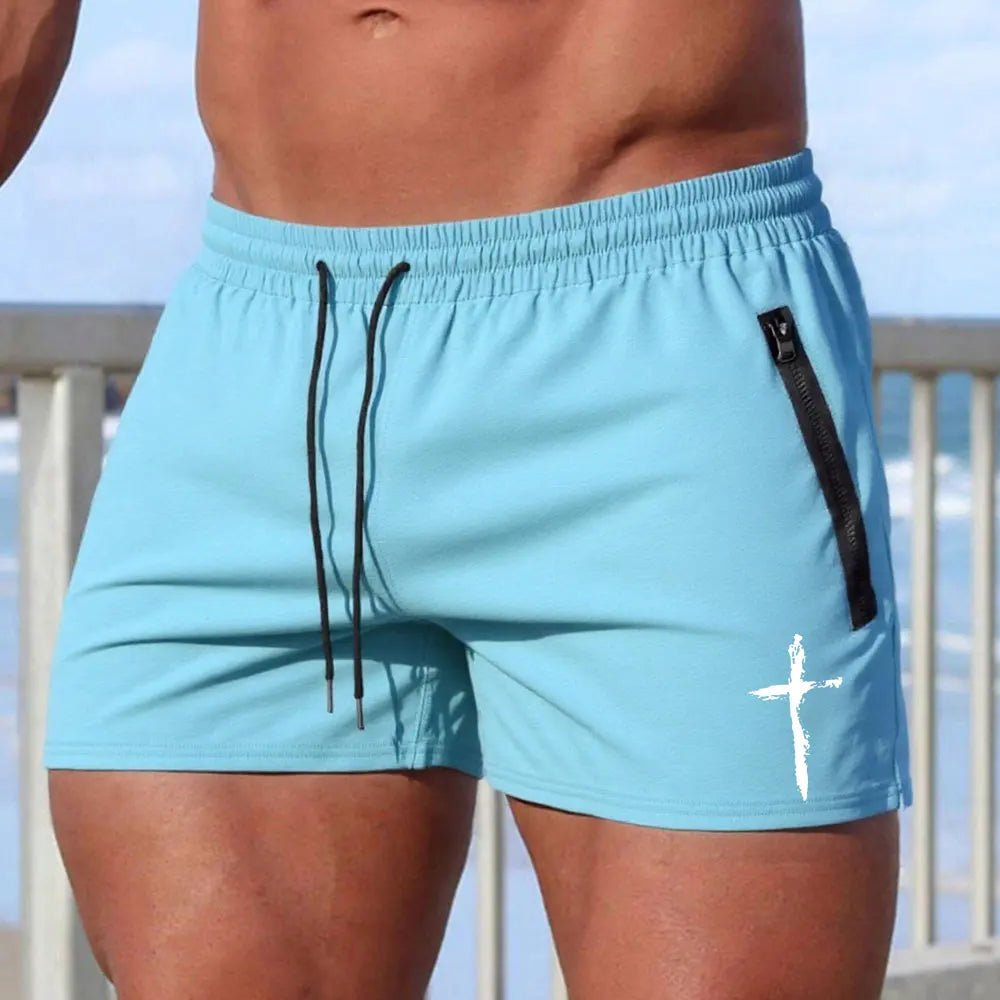 LETSNAGOU Men's Beach Board Shorts - WOWihte