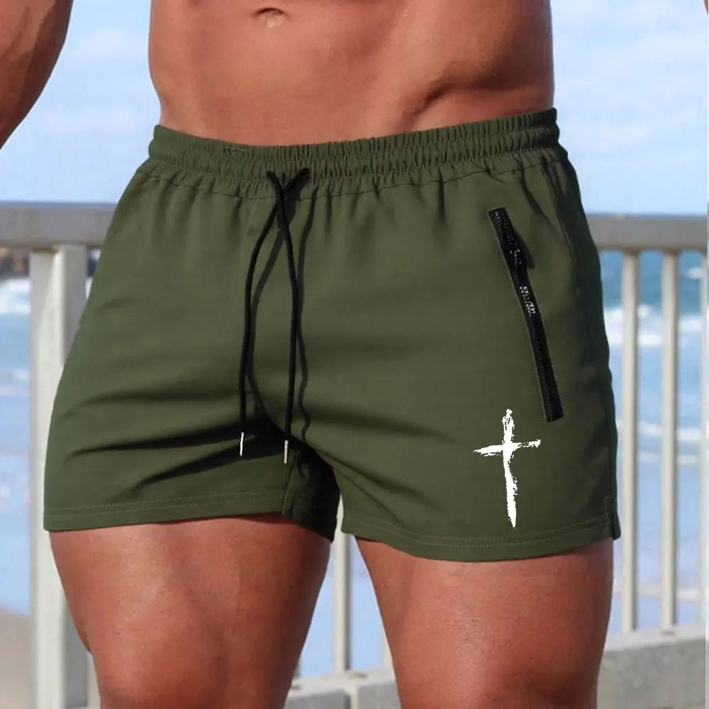 LETSNAGOU Men's Beach Board Shorts - WOWihte