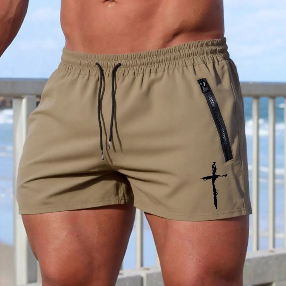 LETSNAGOU Men's Beach Board Shorts - WOWihte
