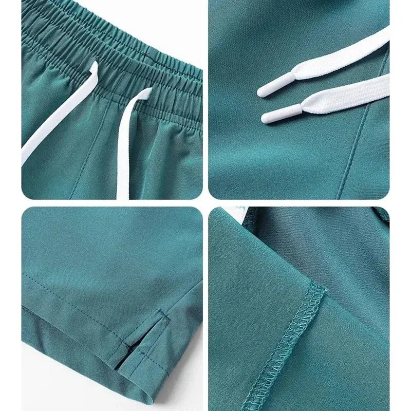 Lightweight Gym Shorts with Pockets - WOWihte