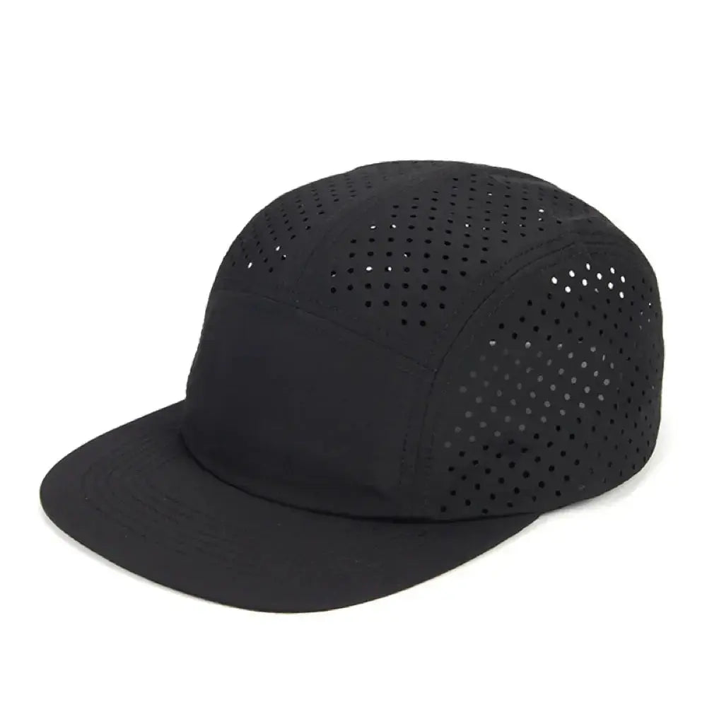 Lightweight Perforated Five - Panel Cap Breathable Running Cap For Men Quick - drying Sun Protect Baseball Caps Training Hat - WOWihte