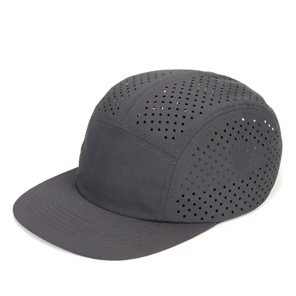 Lightweight Perforated Five - Panel Cap Breathable Running Cap For Men Quick - drying Sun Protect Baseball Caps Training Hat - WOWihte