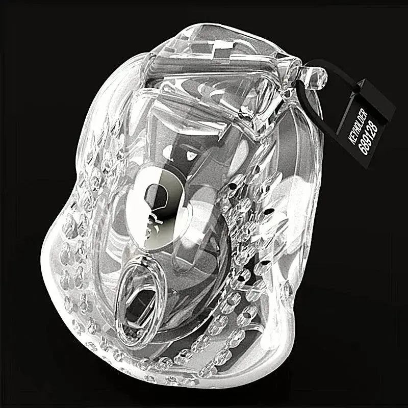 Lockable Chastity Device with Rings - WOWihte