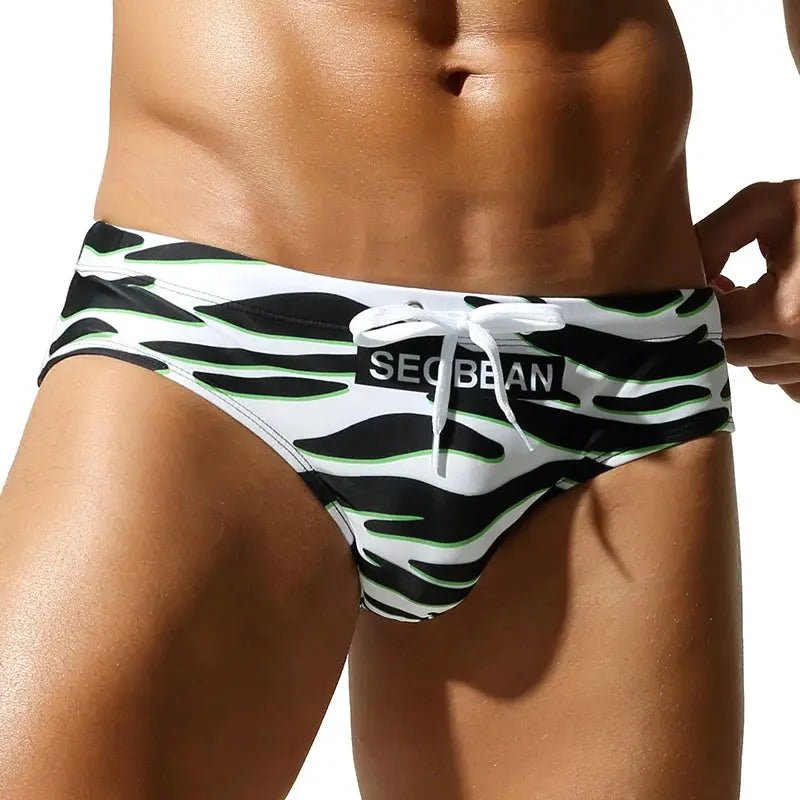 Low-Rise Bikini Swim Briefs - WOWihte