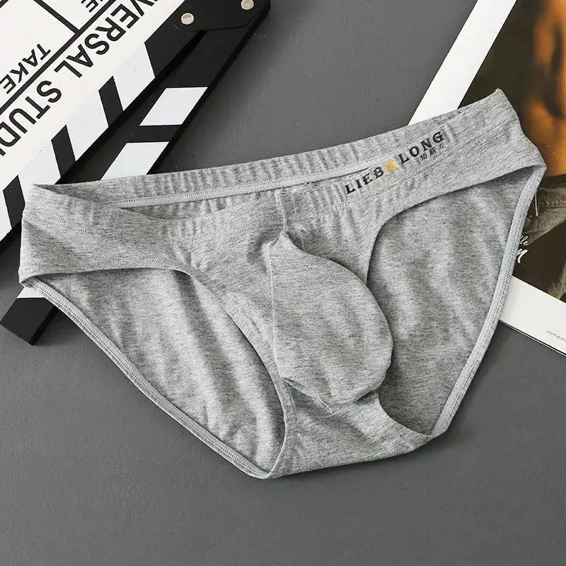 Low - Rise Cotton Briefs Big Pouch - WOWihte