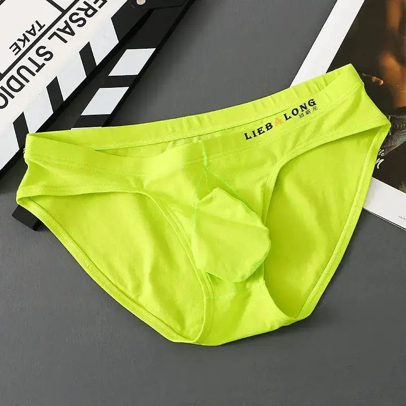 Low - Rise Cotton Briefs Big Pouch - WOWihte