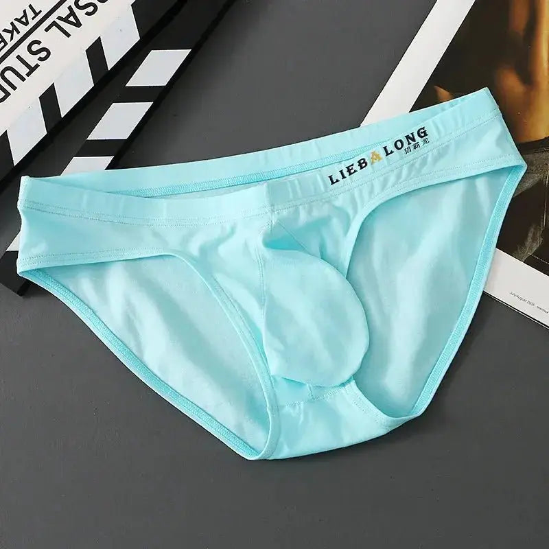 Low - Rise Cotton Briefs Big Pouch - WOWihte