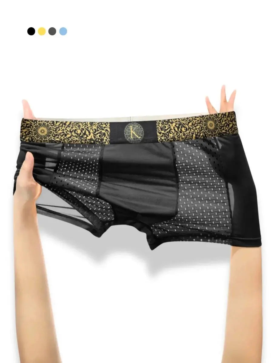 Luxury Ice Silk Mesh Boxers - WOWihte