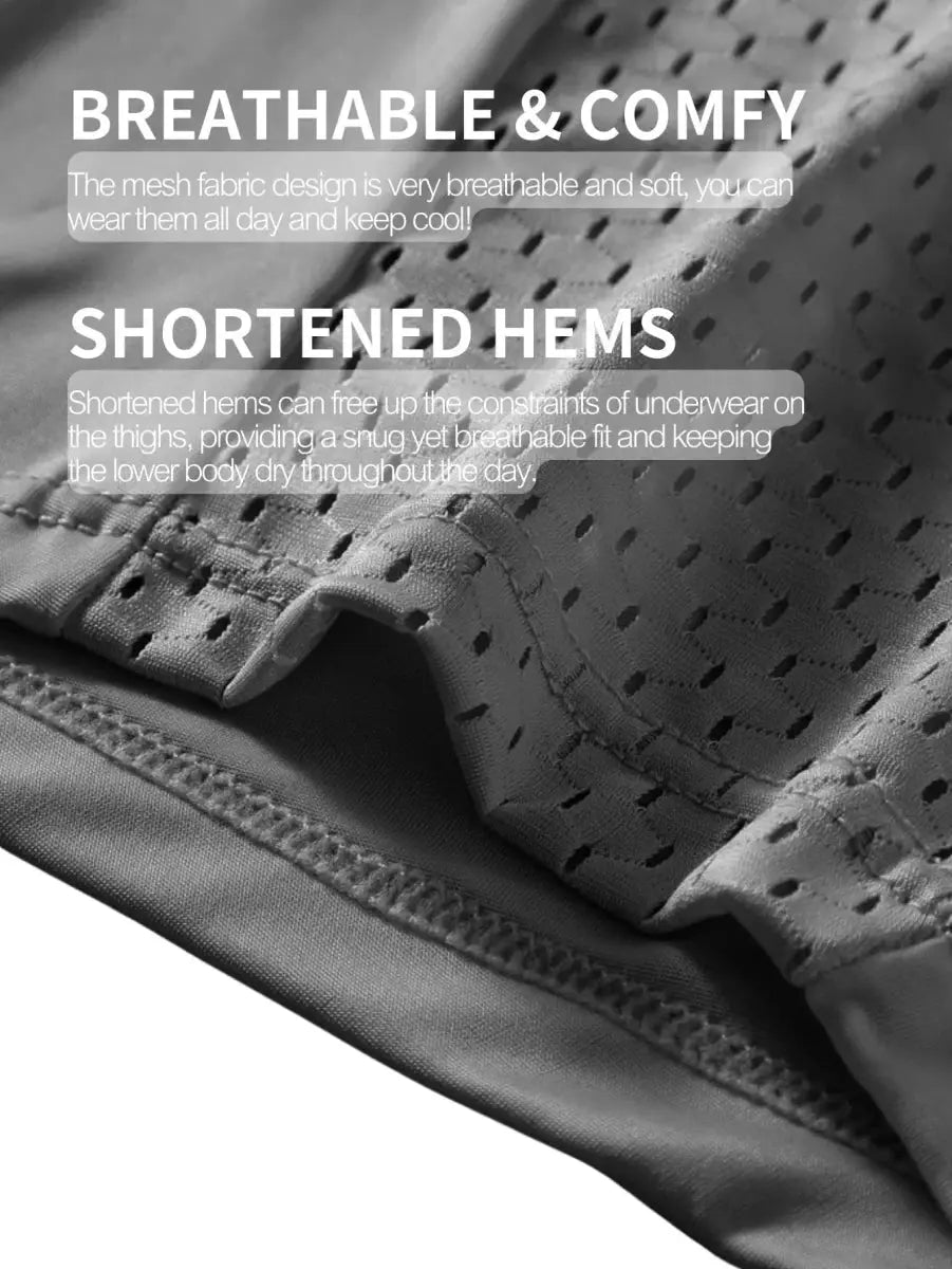 Luxury Ice Silk Mesh Boxers - WOWihte