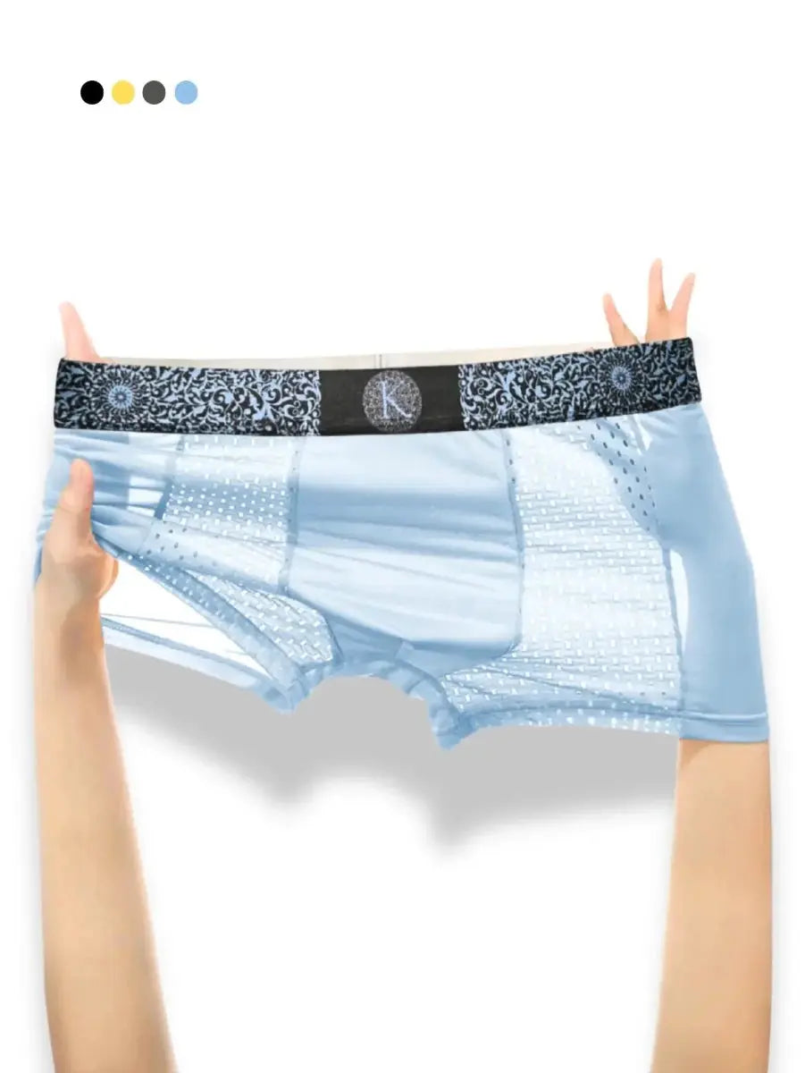 Luxury Ice Silk Mesh Boxers - WOWihte