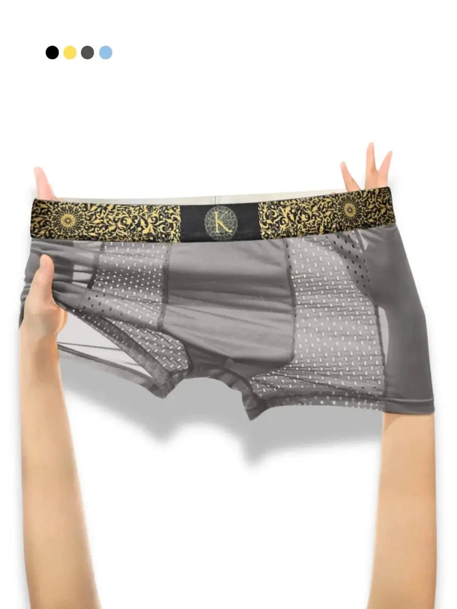 Luxury Ice Silk Mesh Boxers - WOWihte