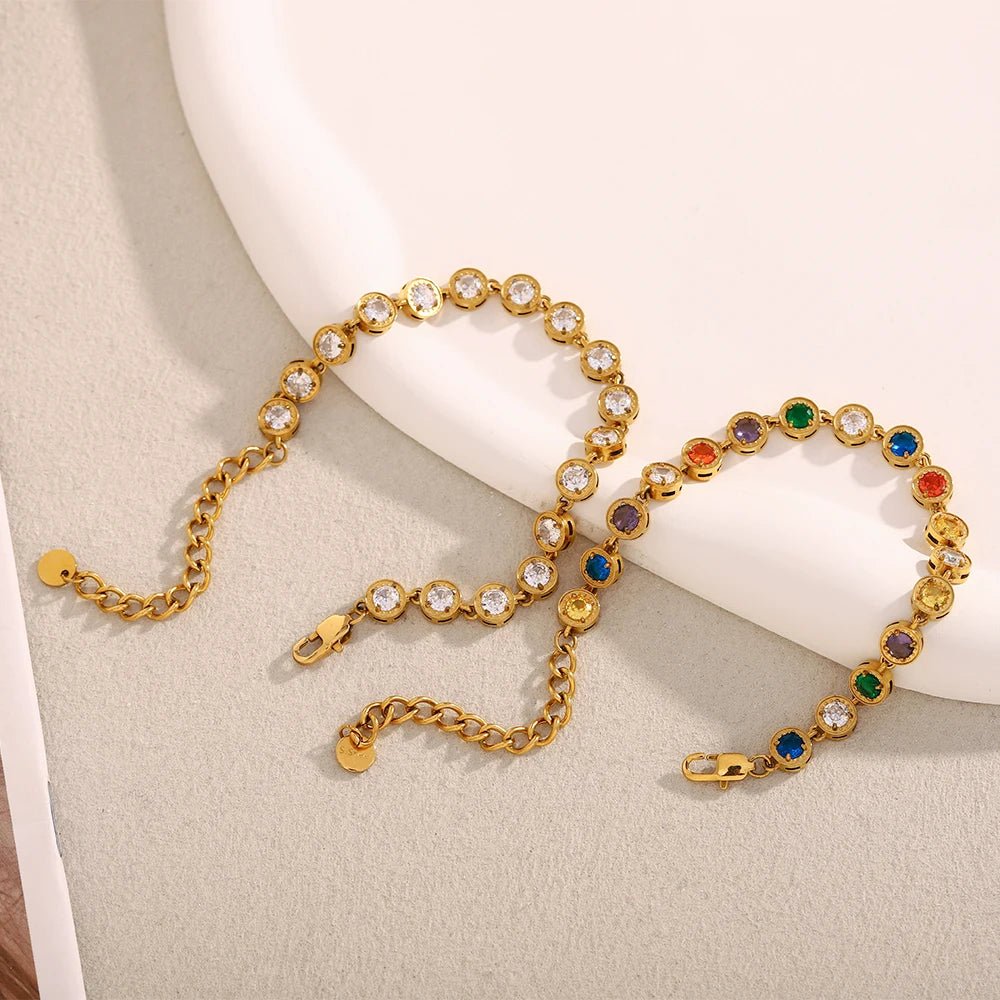 Luxury Multicolor Zircon Jewelry Set - WOWihte