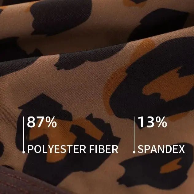 MAIMENG Men's Ice Silk Underwear leopard Underpants Summer Cool Breathable BoxerShorts Leopard Pattern Men's Underwear Sport - WOWihte