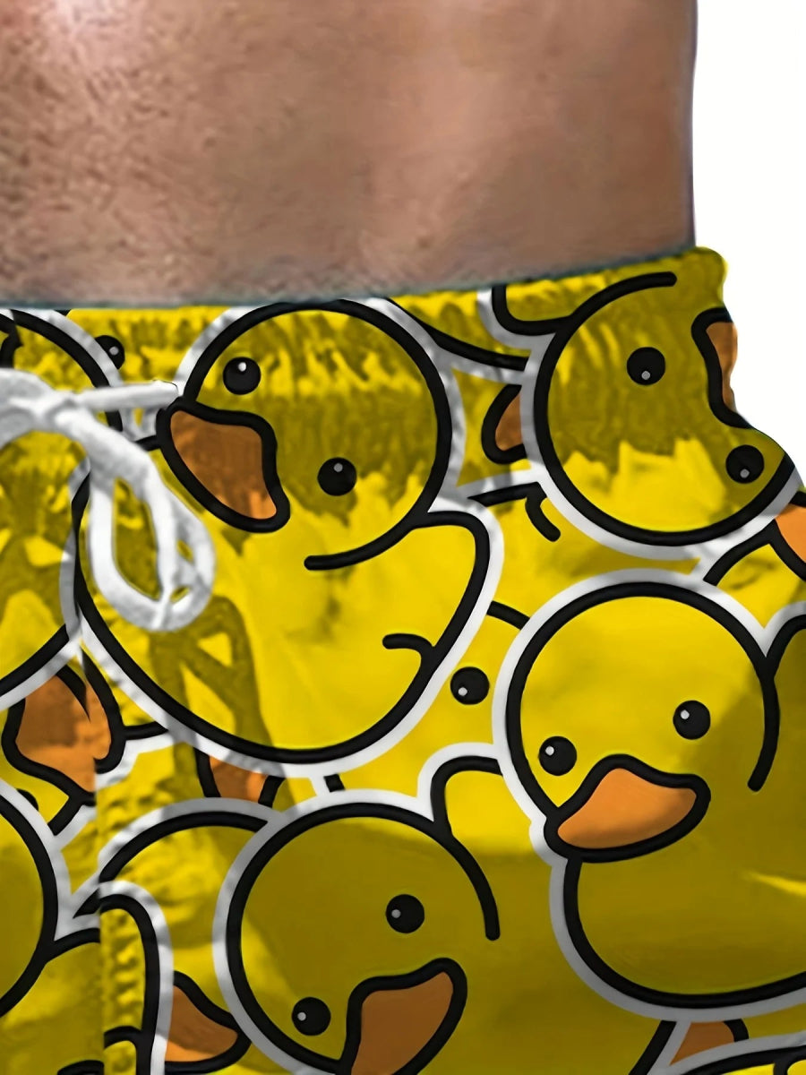 Men's 3D Duck Quick - Dry Shorts - WOWihte