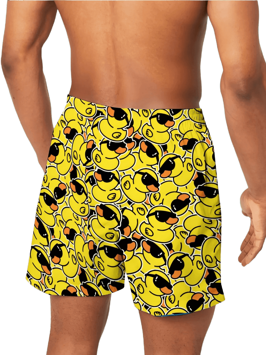 Men's 3D Duck Quick - Dry Shorts - WOWihte