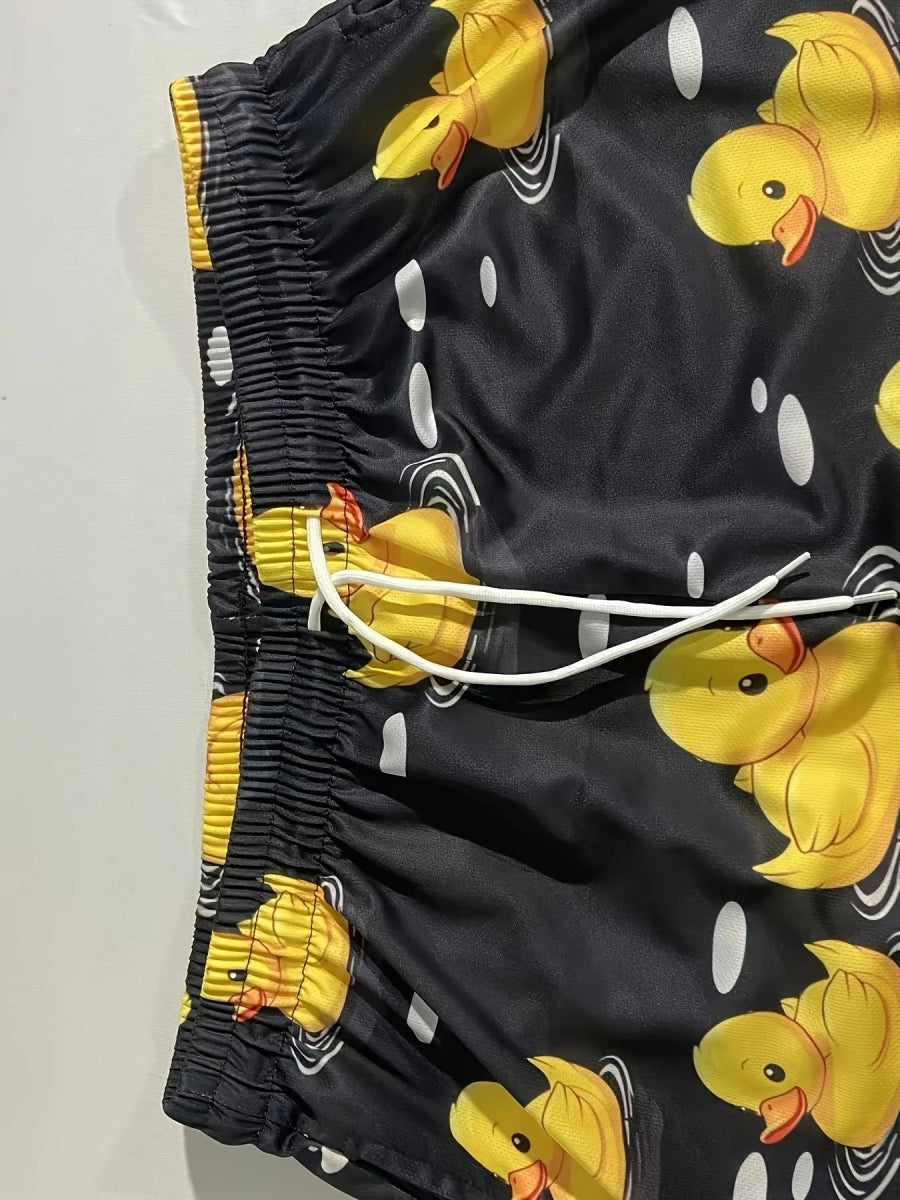 Men's 3D Duck Quick - Dry Shorts - WOWihte