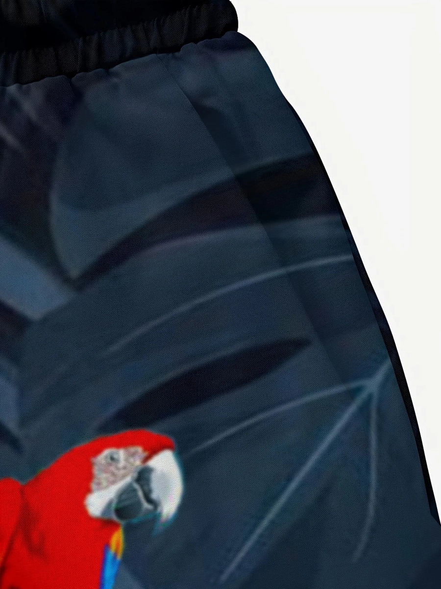 Men's 3D Parrot Quick - Dry Shorts - WOWihte