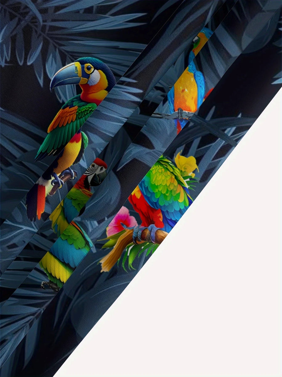 Men's 3D Parrot Quick - Dry Shorts - WOWihte