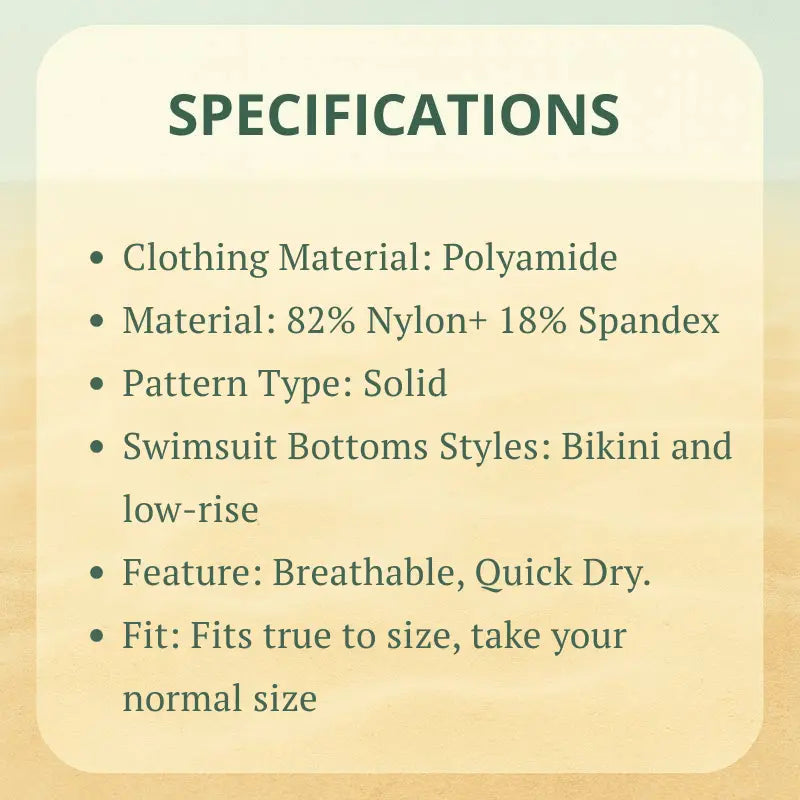 Men’s Bikini Swimwear Briefs - WOWihte