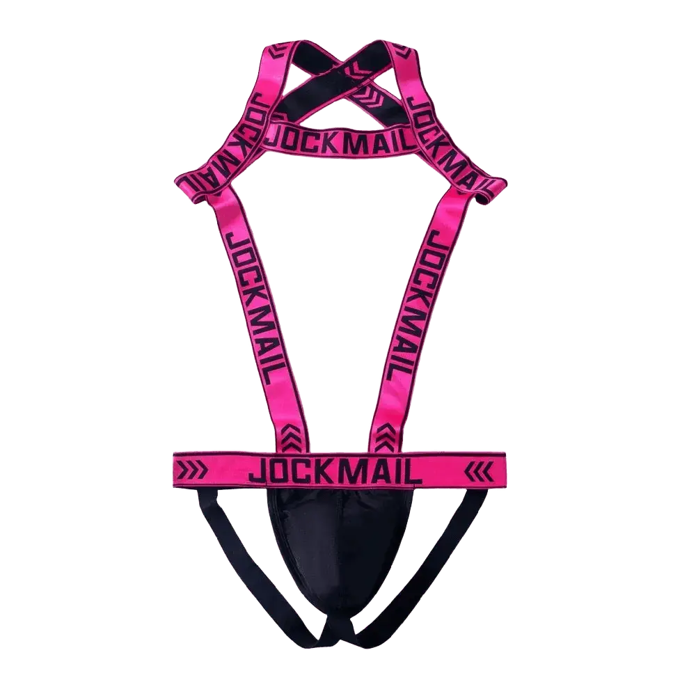 Men's Bodysuit Thong Jockstrap Set - WOWihte