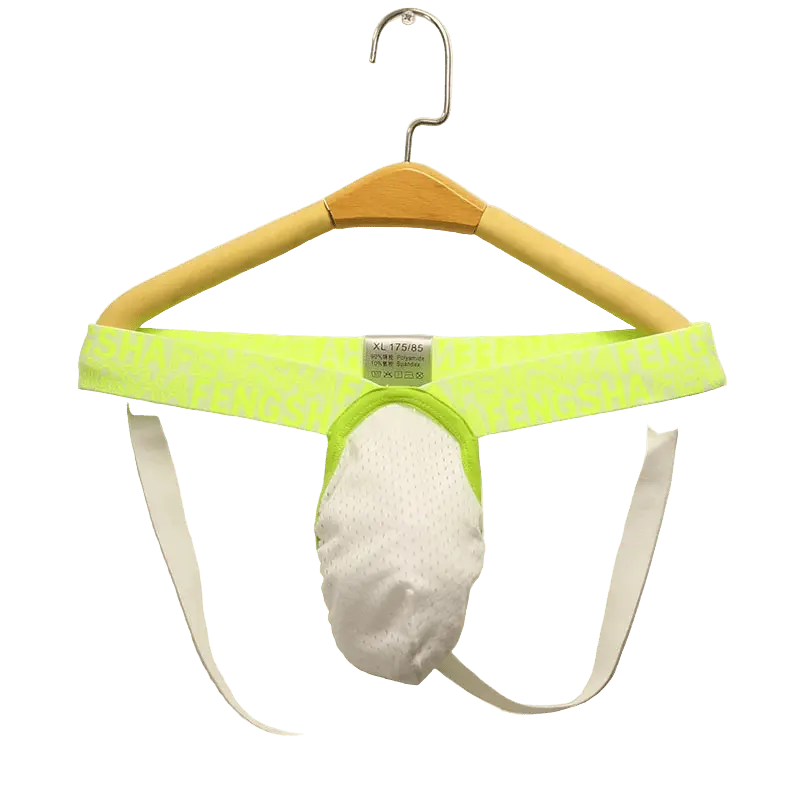 Men's Breathable Mesh Thong Underwear - WOWihte