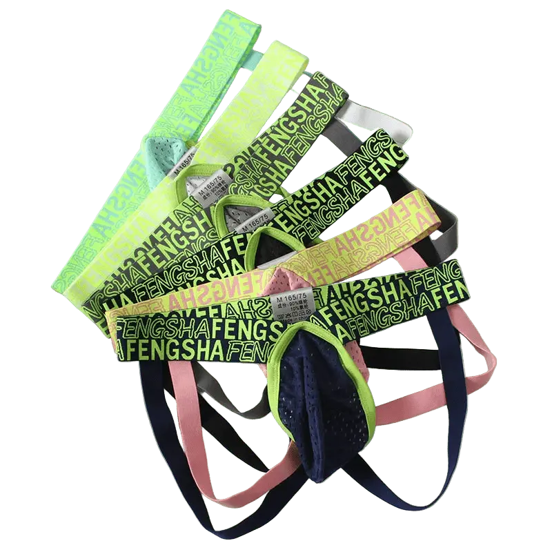 Men's Breathable Mesh Thong Underwear - WOWihte
