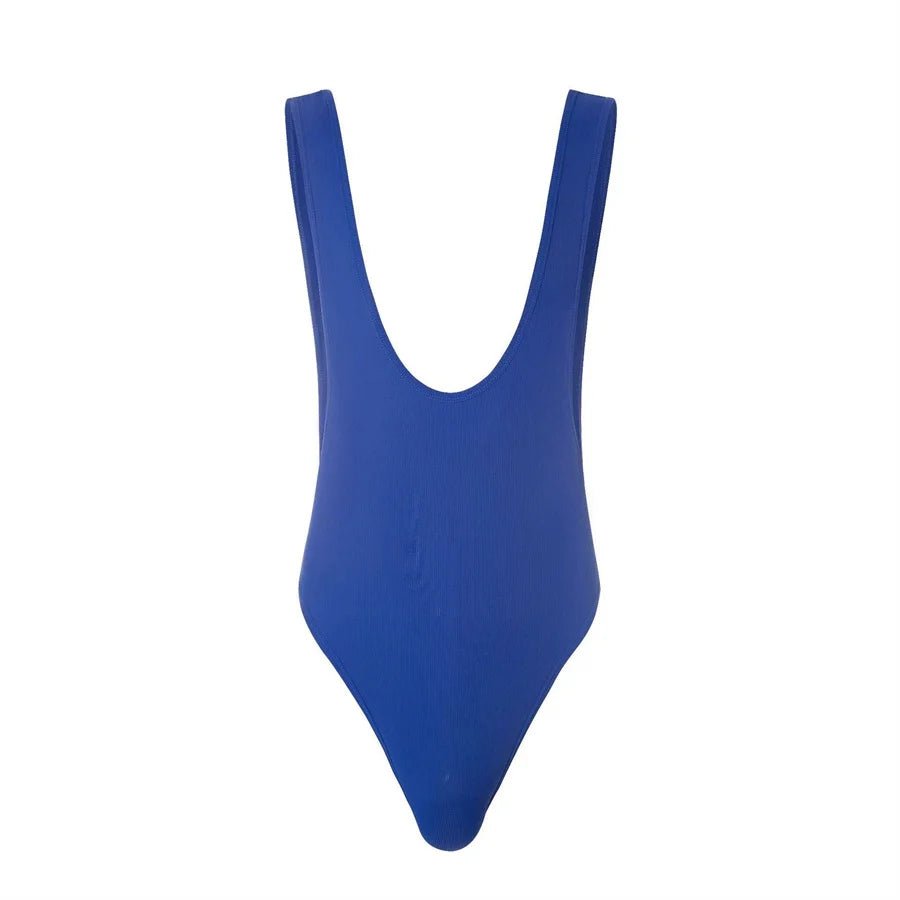 Men's Breathable Solid Bodysuit Jumpsuit - WOWihte