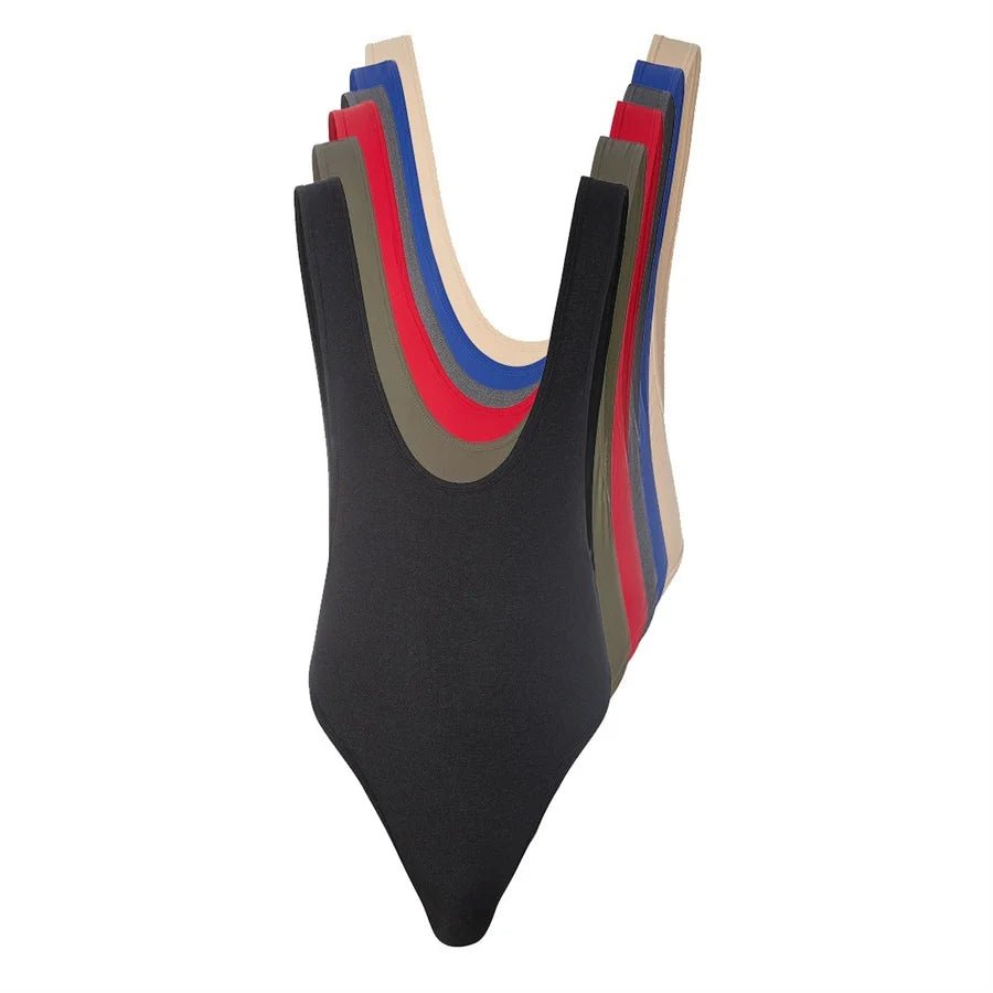 Men's Breathable Solid Bodysuit Jumpsuit - WOWihte