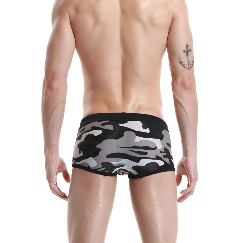 Men's Camouflage Swim Trunks - WOWihte