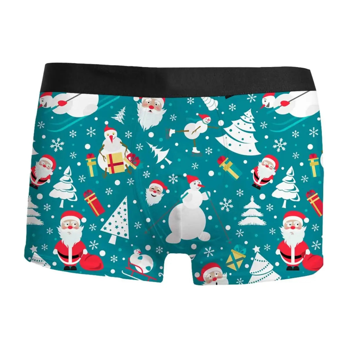 Mens Christmas Breathable Boyshorts - WOWihte