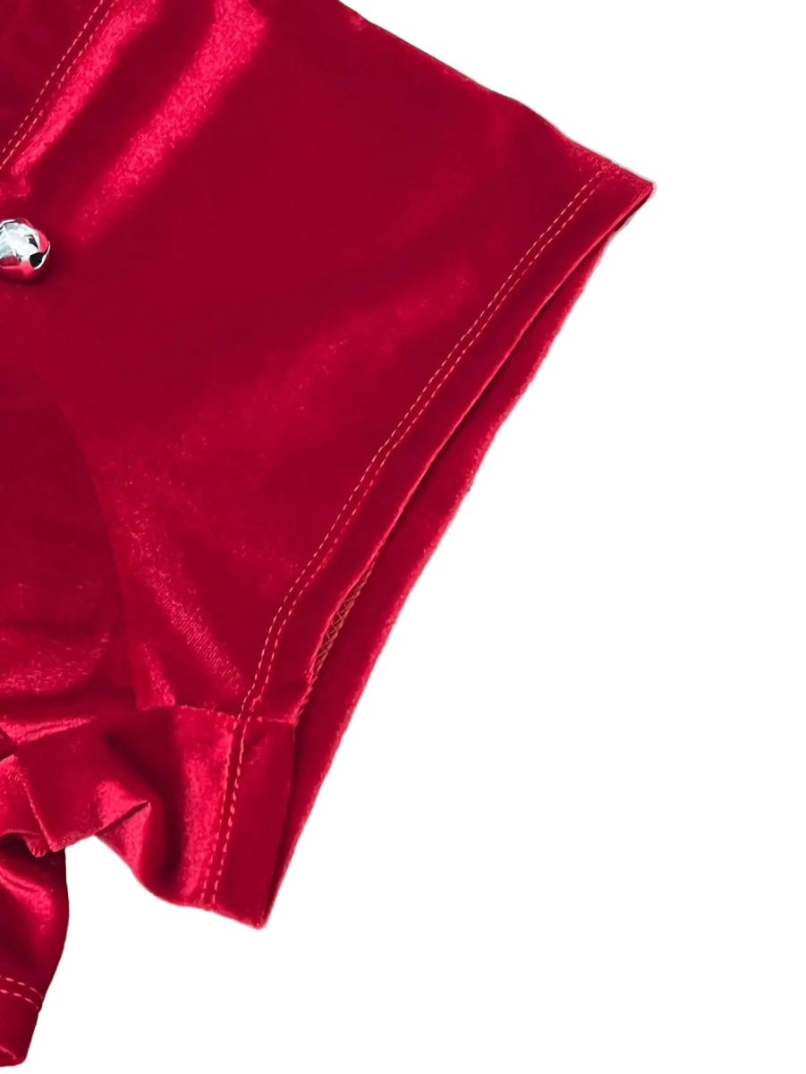 Mens Christmas Velvet Boxer Shorts - WOWihte