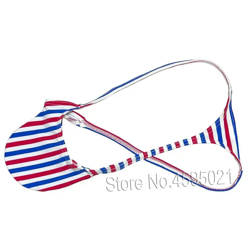 Men's Contour Pouch Beach Thong - WOWihte