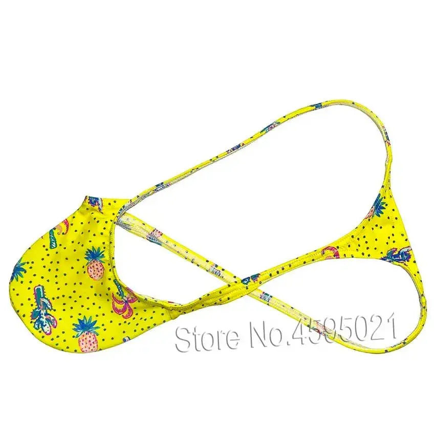 Men's Contour Pouch Beach Thong - WOWihte