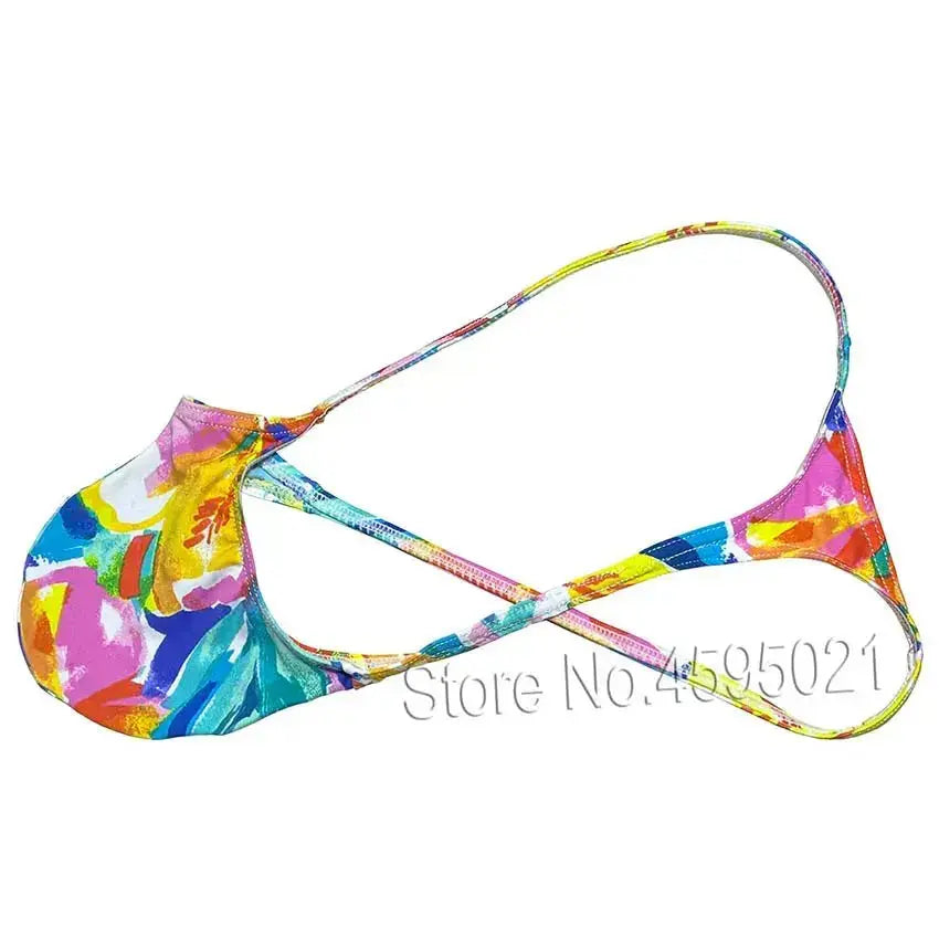 Men's Contour Pouch Beach Thong - WOWihte