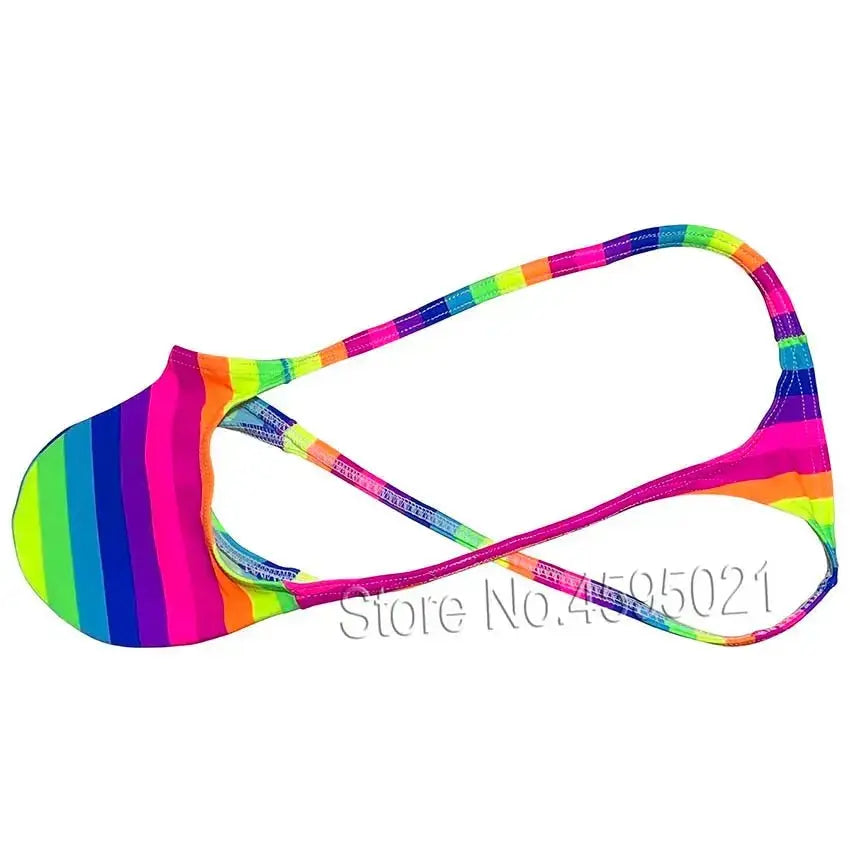 Men's Contour Pouch Beach Thong - WOWihte