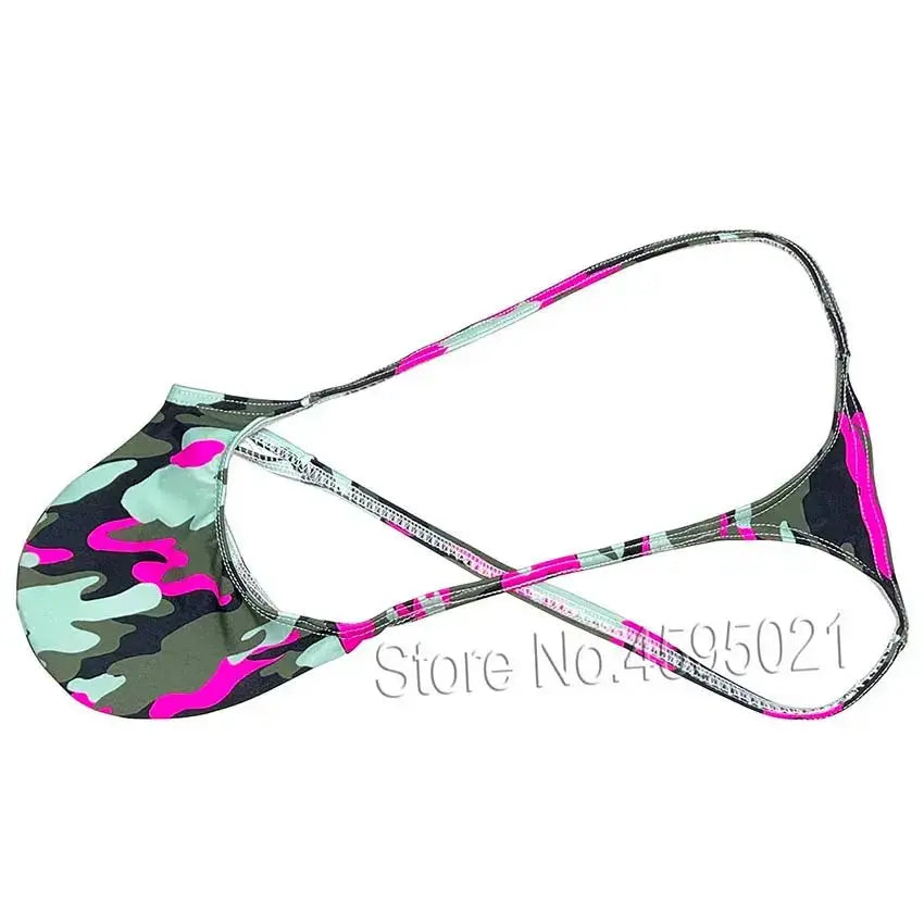 Men's Contour Pouch Beach Thong - WOWihte
