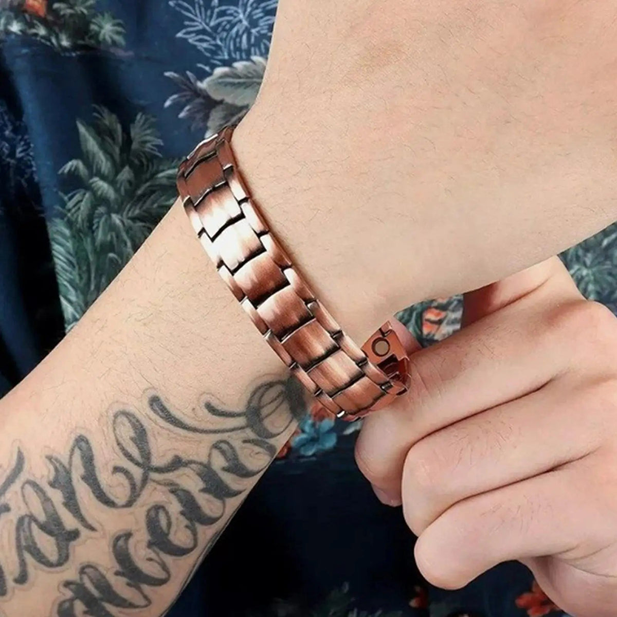 Men's Copper Magnetic Therapy Bracelet - WOWihte