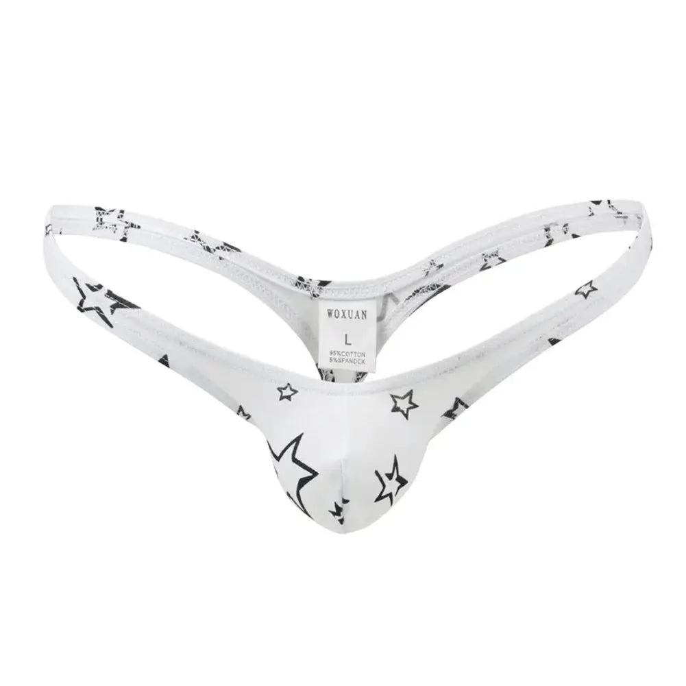 Men's Cotton Low - Rise Thong - WOWihte