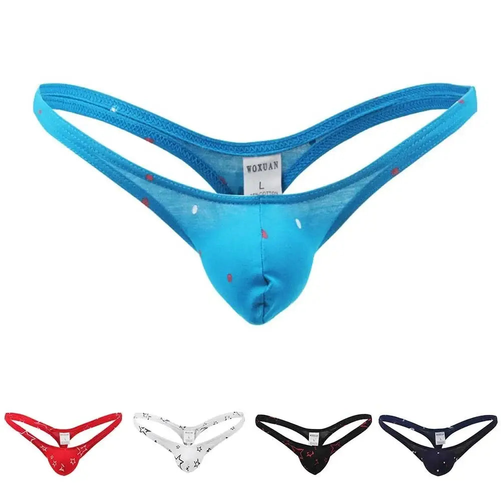 Men's Cotton Low - Rise Thong - WOWihte