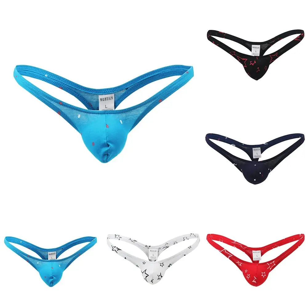 Men's Cotton Low - Rise Thong - WOWihte