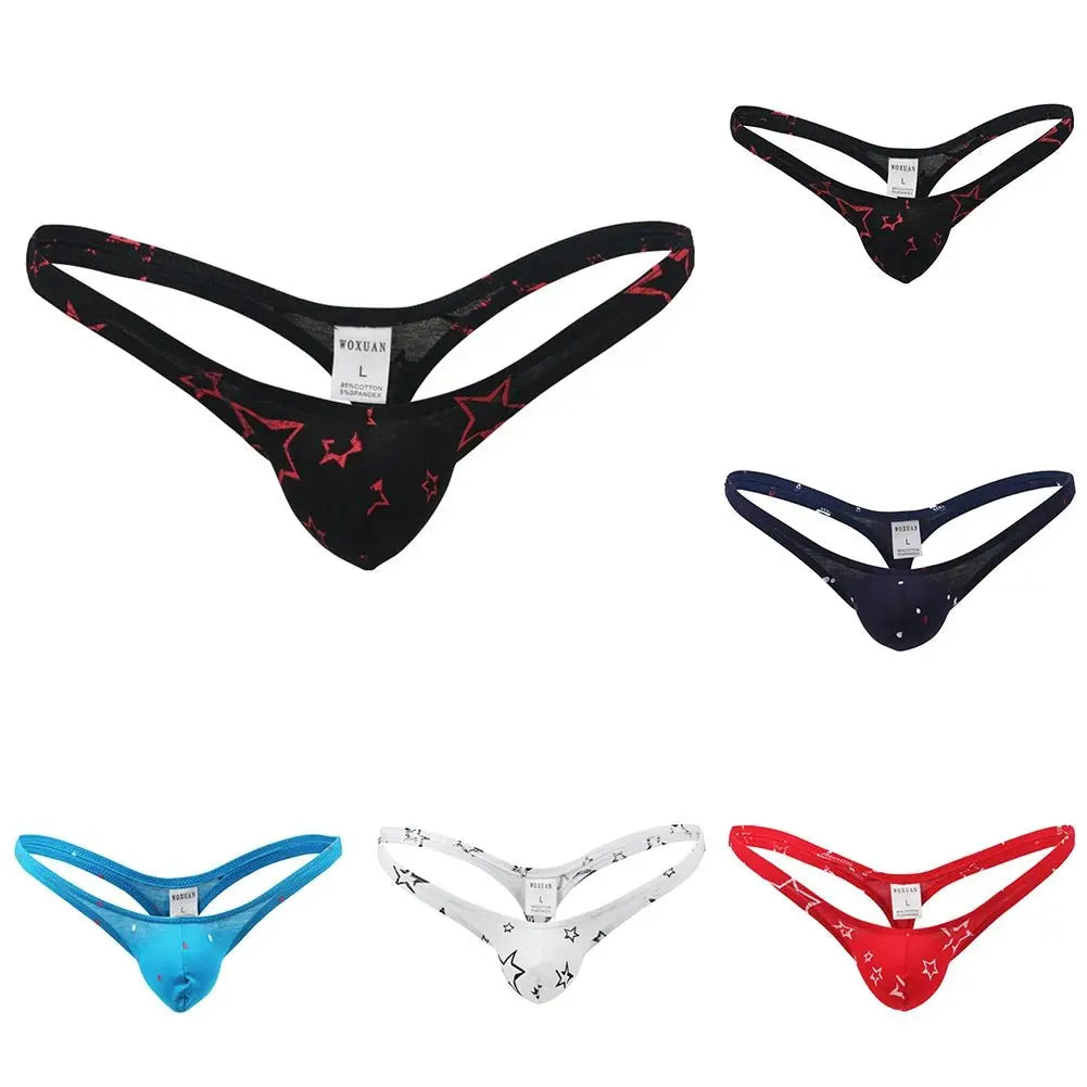 Men's Cotton Low - Rise Thong - WOWihte