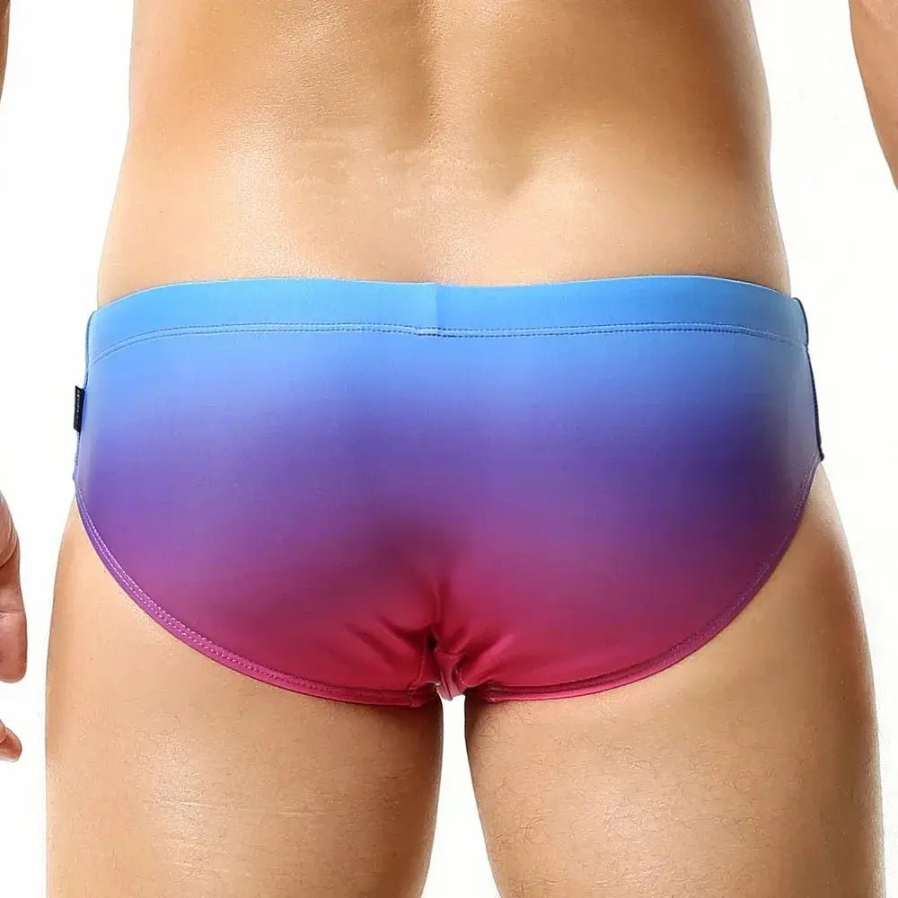 Men's Gradient Gradient Swim Briefs - WOWihte