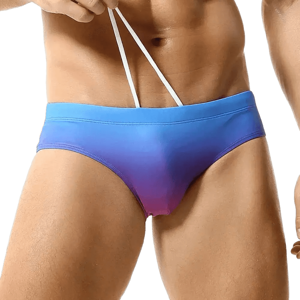 Men's Gradient Gradient Swim Briefs - WOWihte