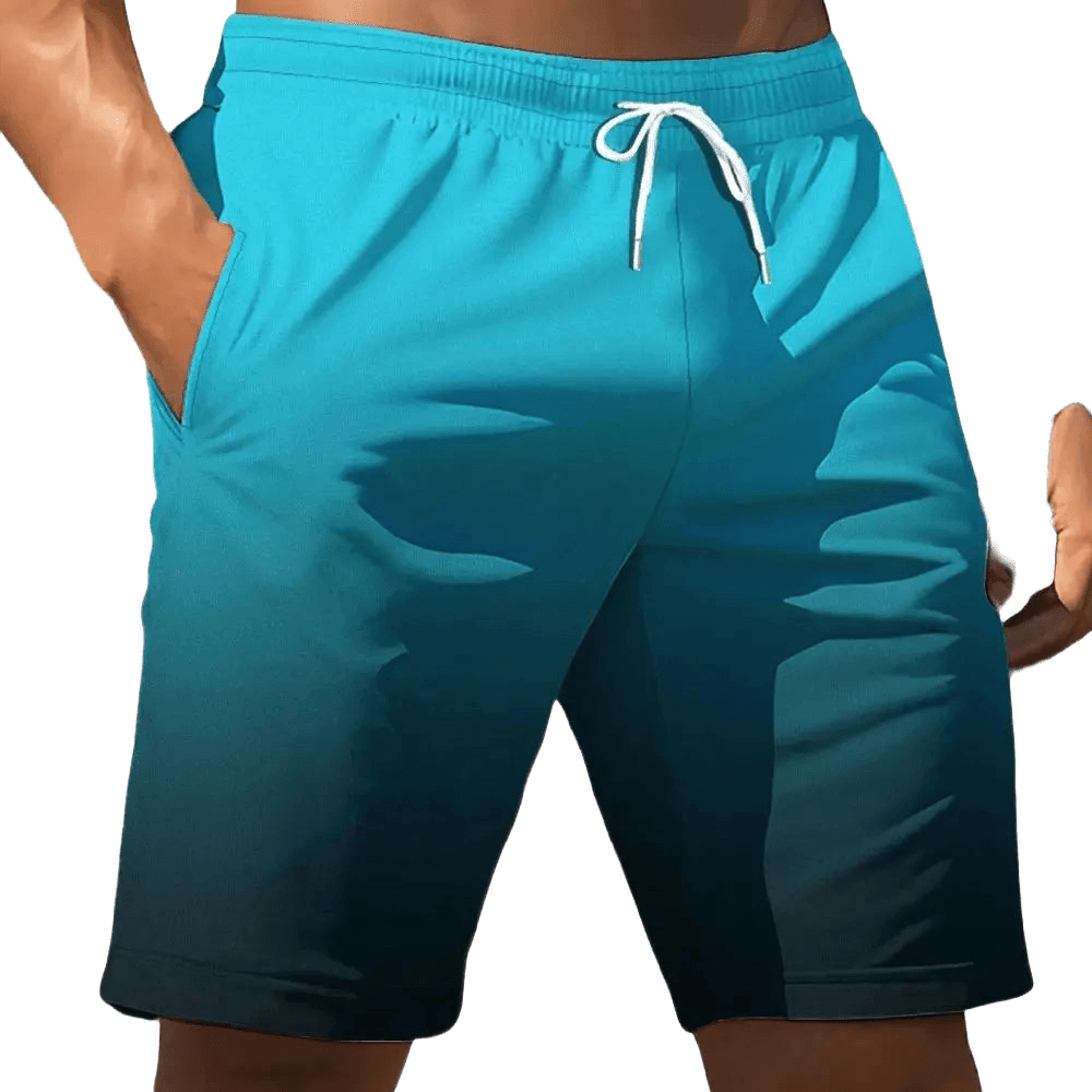 Men's Gradient Quick - Dry Shorts - WOWihte