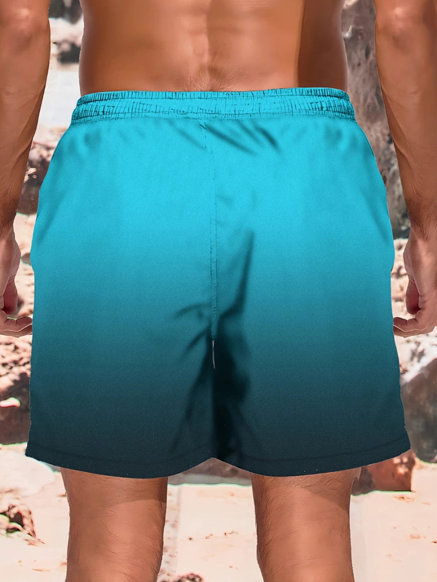Men's Gradient Quick - Dry Shorts - WOWihte
