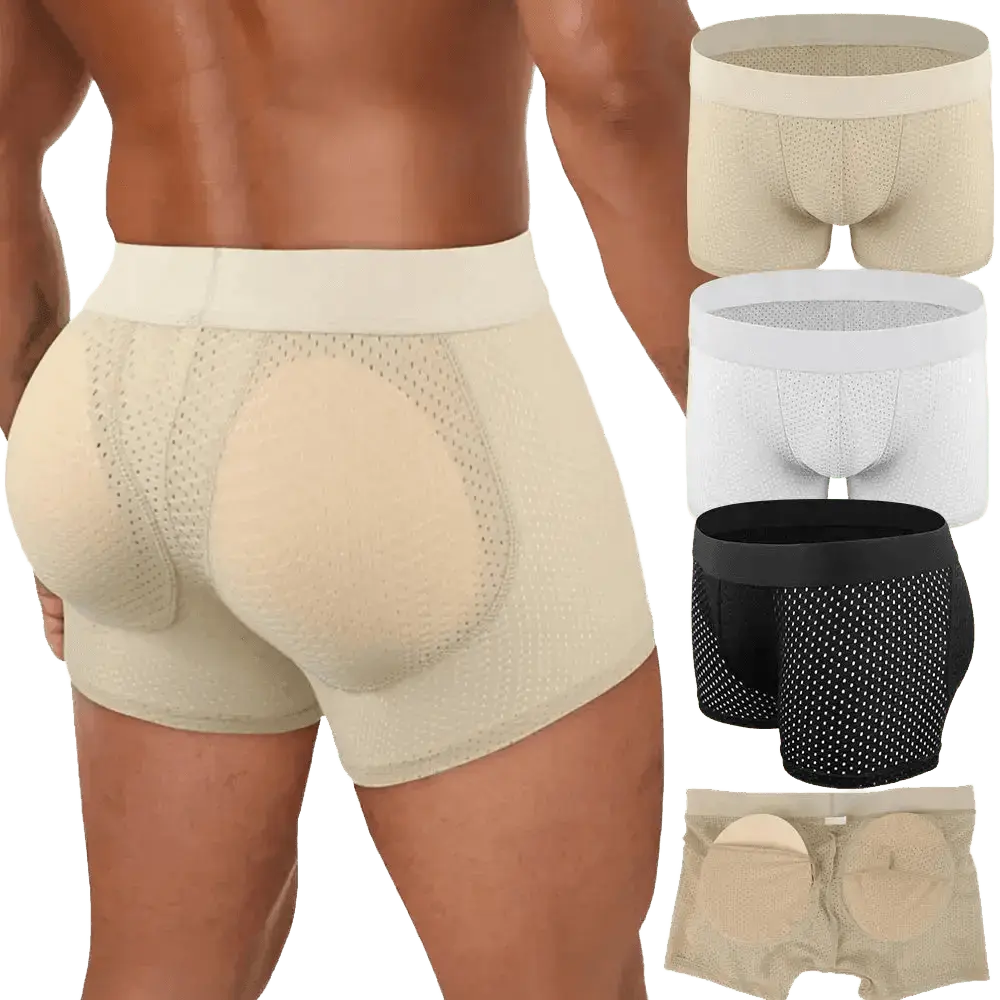 Men's Hip - Lift Body Shaper Briefs - WOWihte