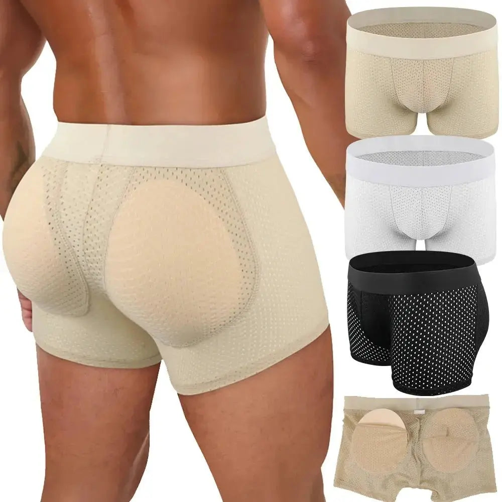 Men's Hip - Lift Body Shaper Briefs - WOWihte